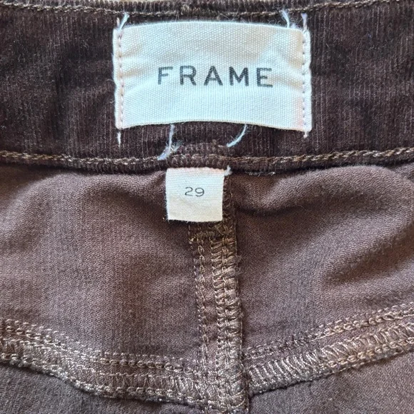 Frame Le Crop Mini Boot corduroy trousers Woman’s Size 29 - Picture 9 of 16